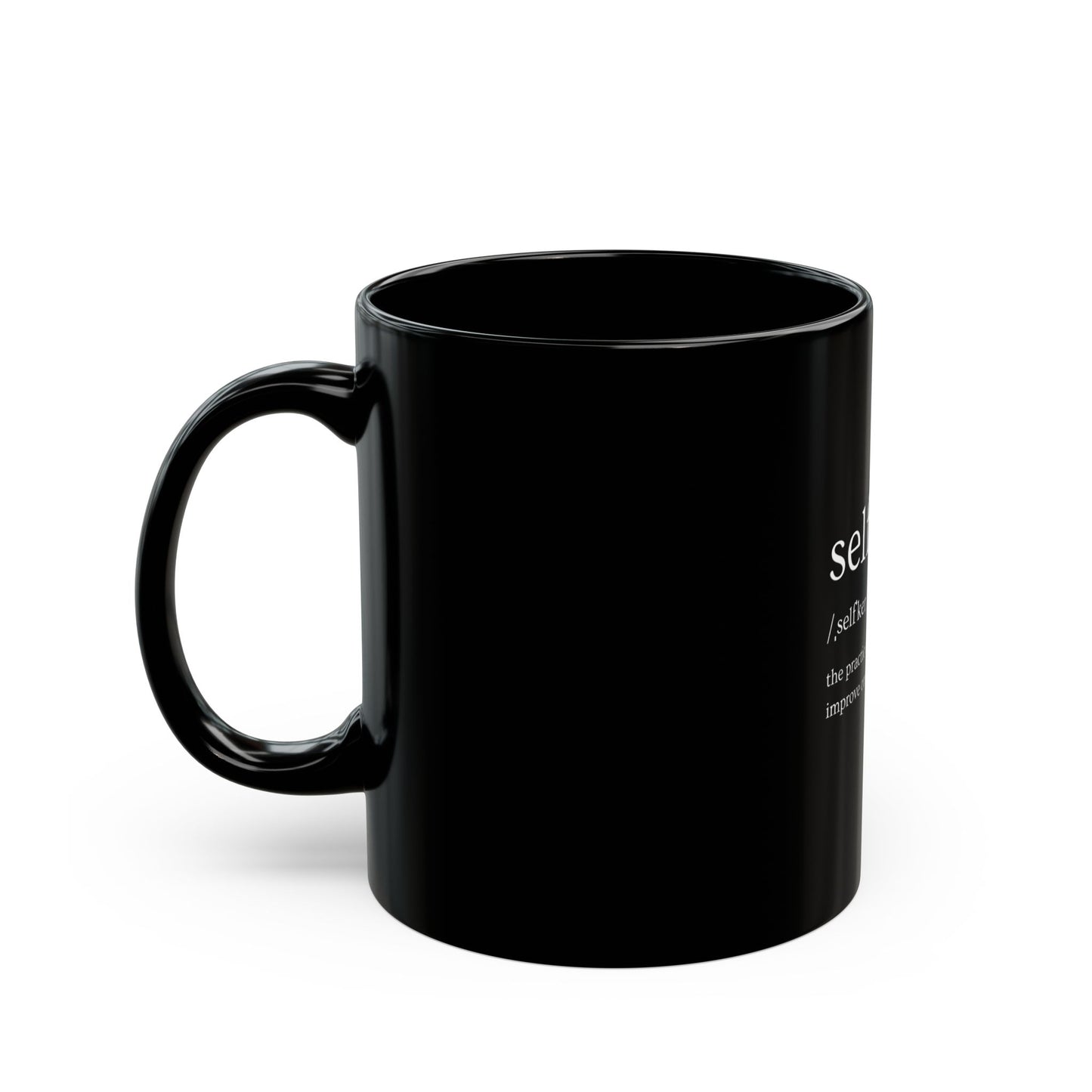 Self Care 11oz Black Mug