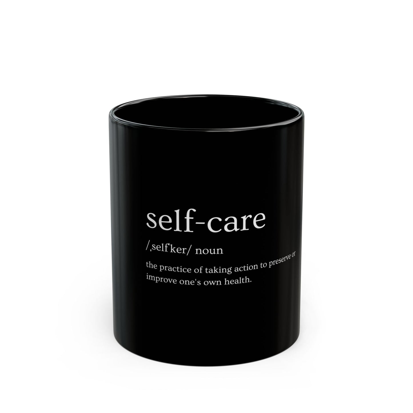 Self Care 11oz Black Mug