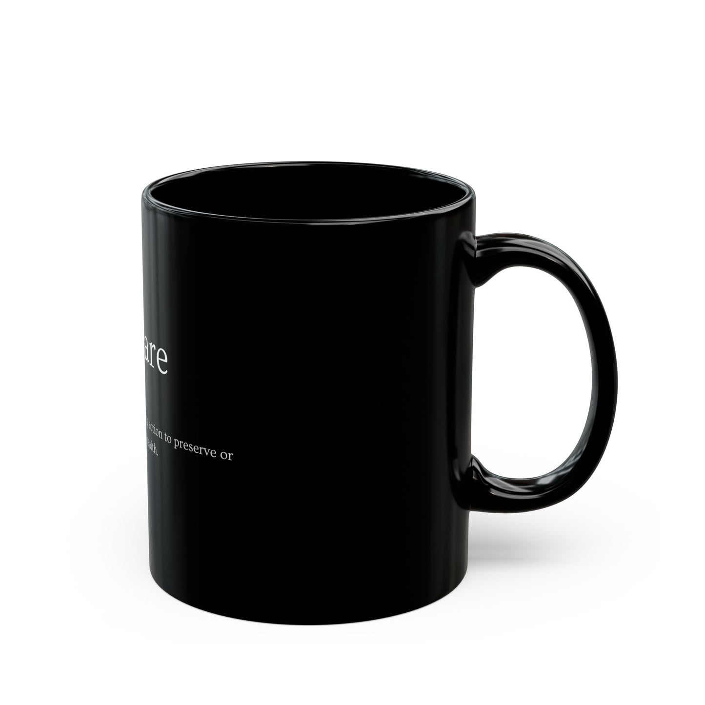 Self Care 11oz Black Mug