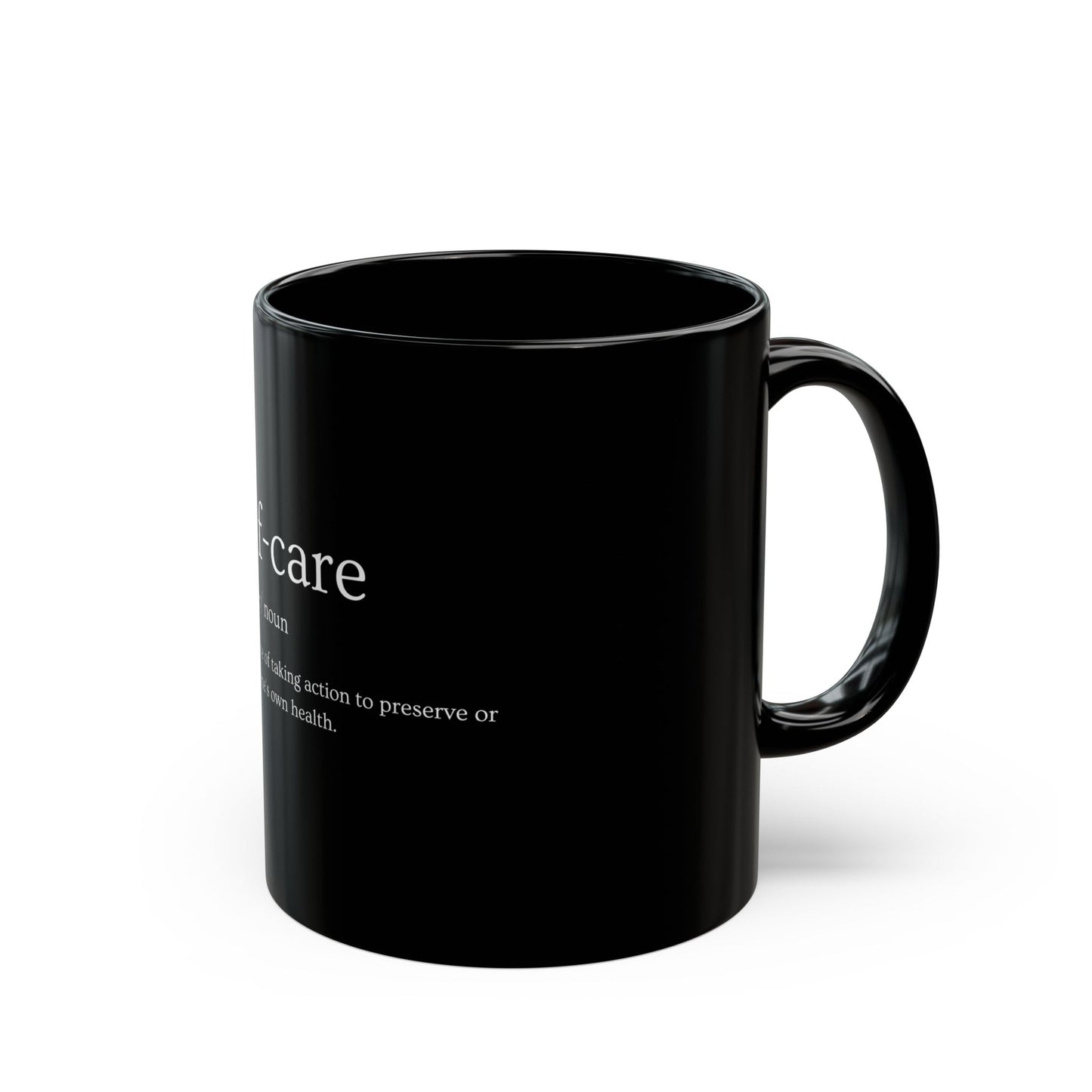 Self Care 11oz Black Mug