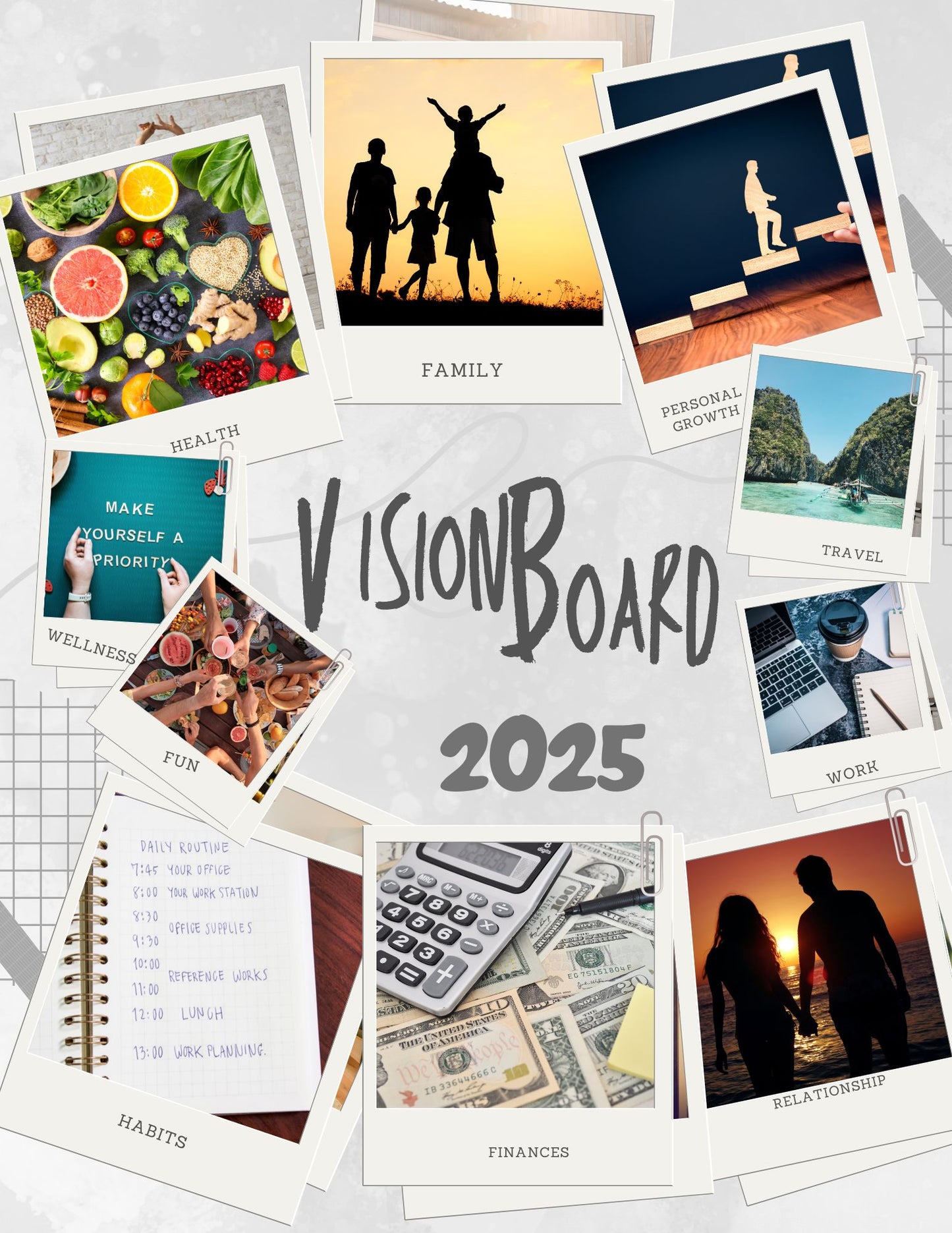 2025 vision board planner